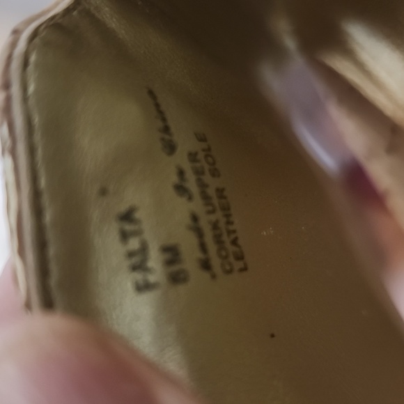 EUC Donald Pliner Falta Cork Leather Buckle Slides Sandals - Picture 10 of 10